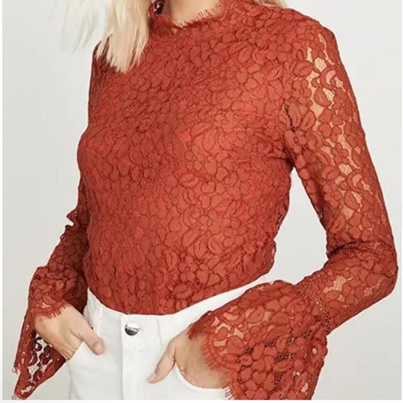 Revolve Endless Rose Cut Back Lace Detailed Bodysuit Size XS New - Picture 3 of 13